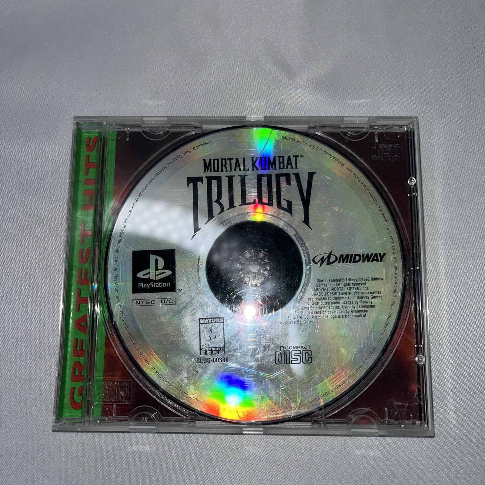 Mortal Kombat Trilogy (Sony PlayStation 1 PS1 1996) Disc Only