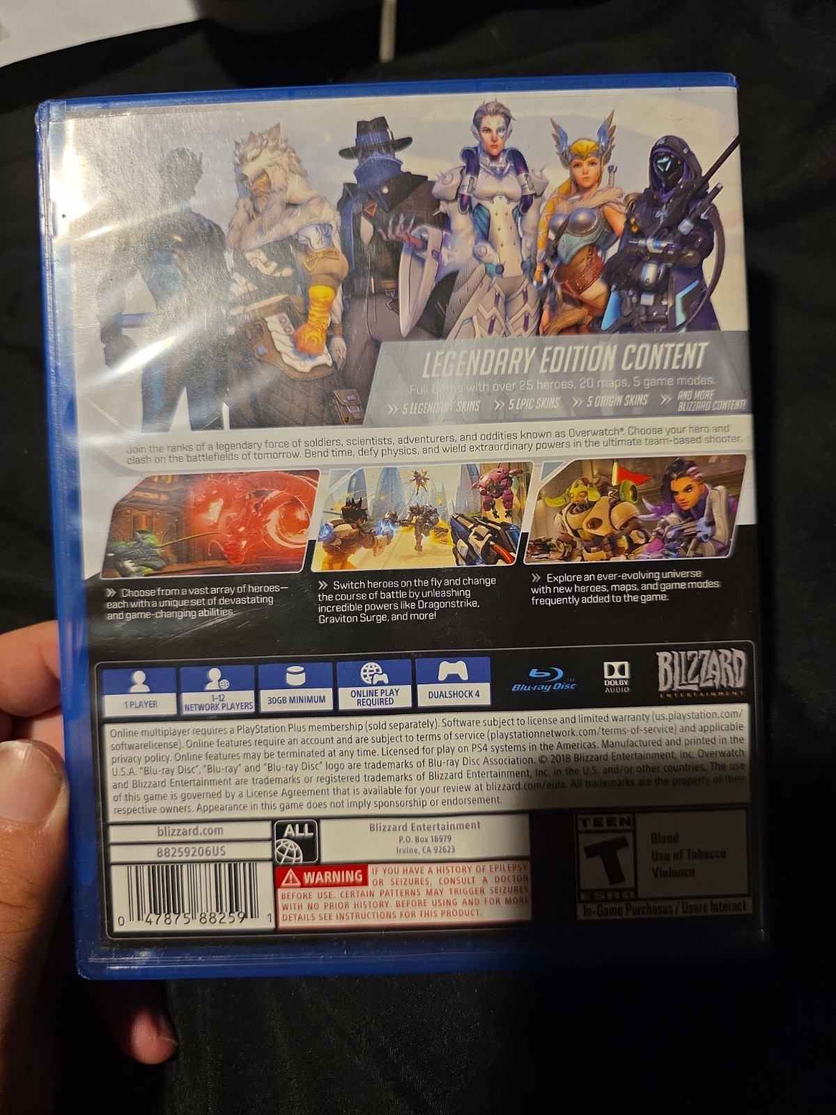 Overwatch Legendary Edition PS4 Complete CIB Tested Blizzard PlayStation 4
