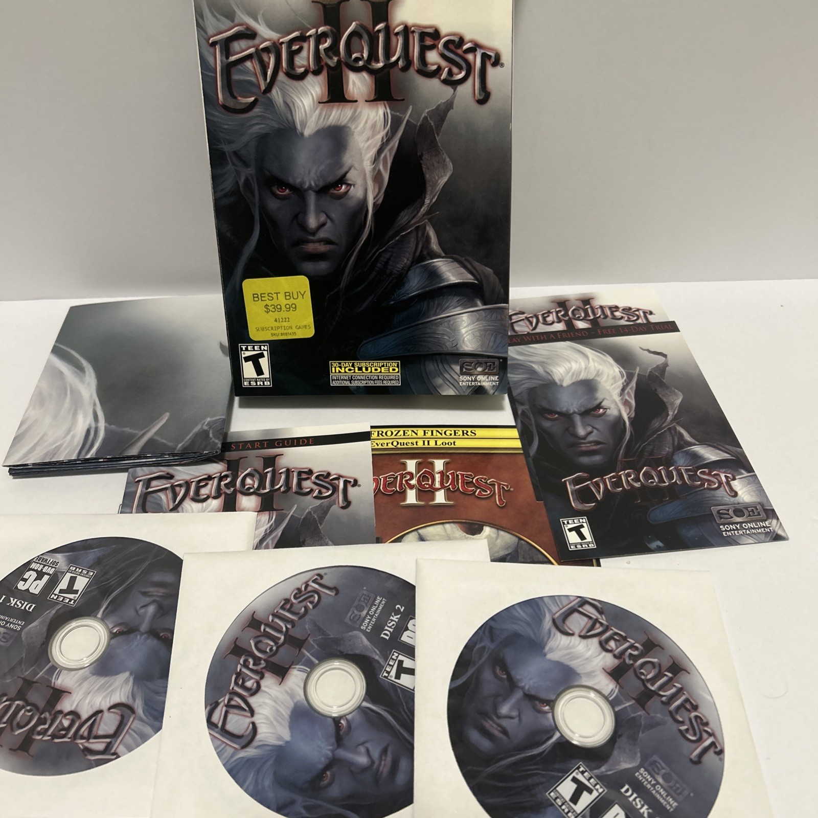 EverQuest II: Rise of Kunark All-In-One Pack (PC, 2007) CIB