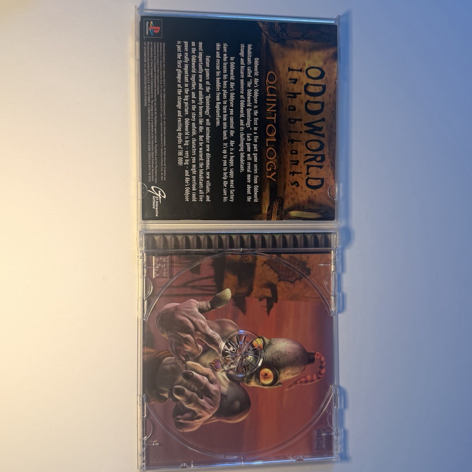 GT Interactive Oddworld: Abe’s Oddysee PS1 NTSC-U/C w/ Manual Action T