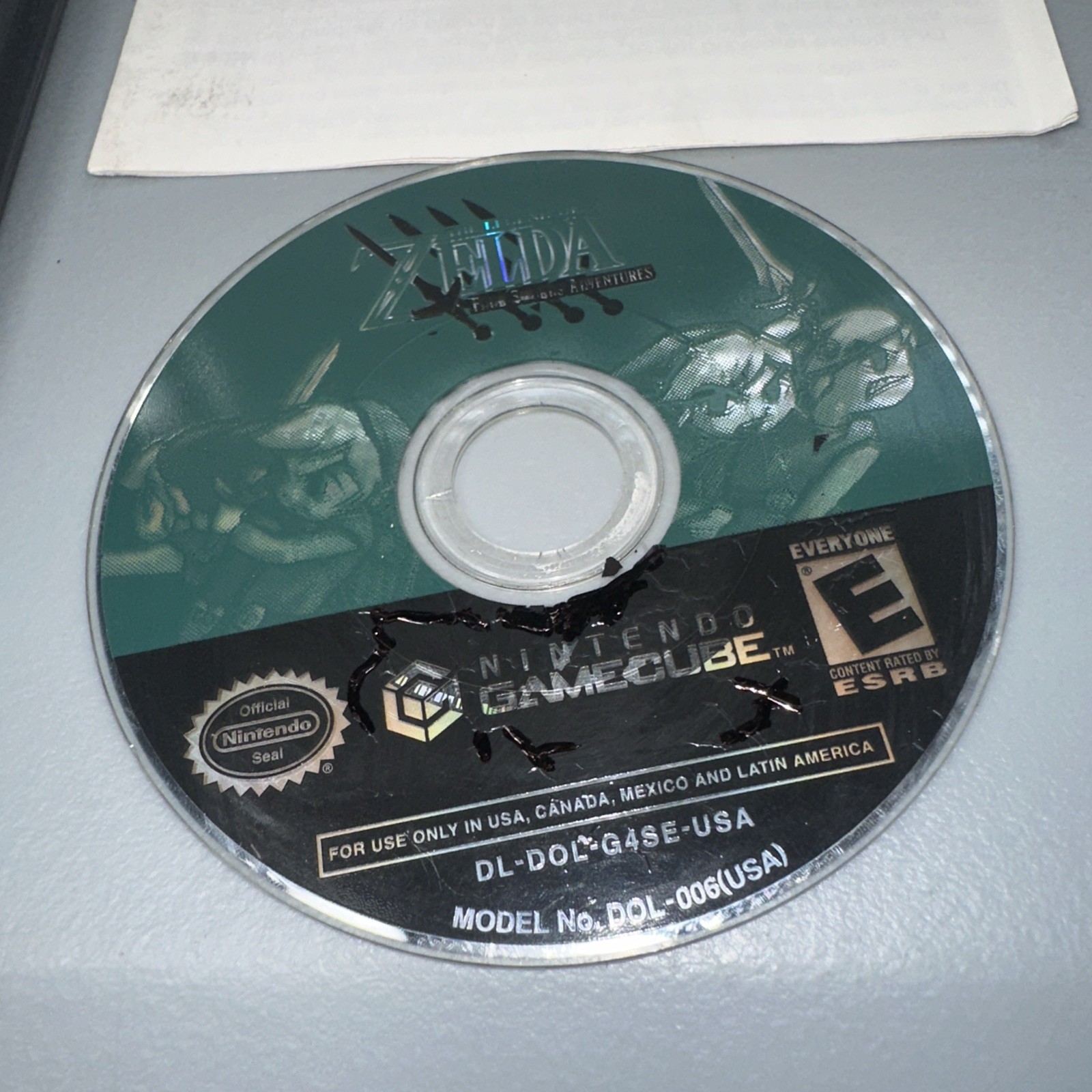 The Legend of Zelda: The Four Swords (Nintendo GameCube) No Manual