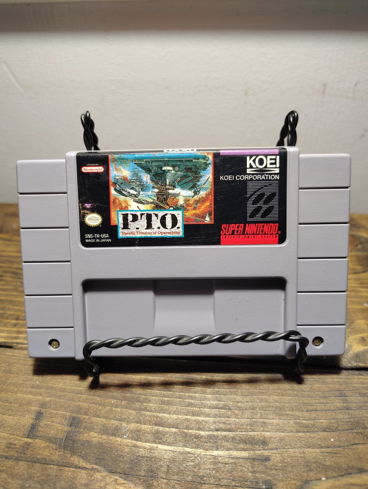 KOEI P.T.O.: Pacific Theater of Operations Nintendo SNES Tested Authentic Works
