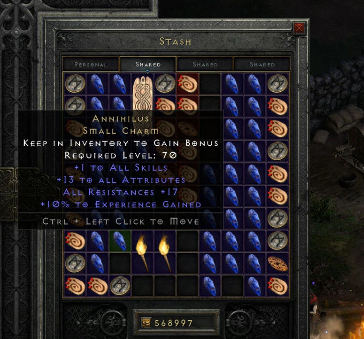 Diablo 2 D2R – Anni Charm (Annihilus) – PC Xbox Non Ladder Softcore