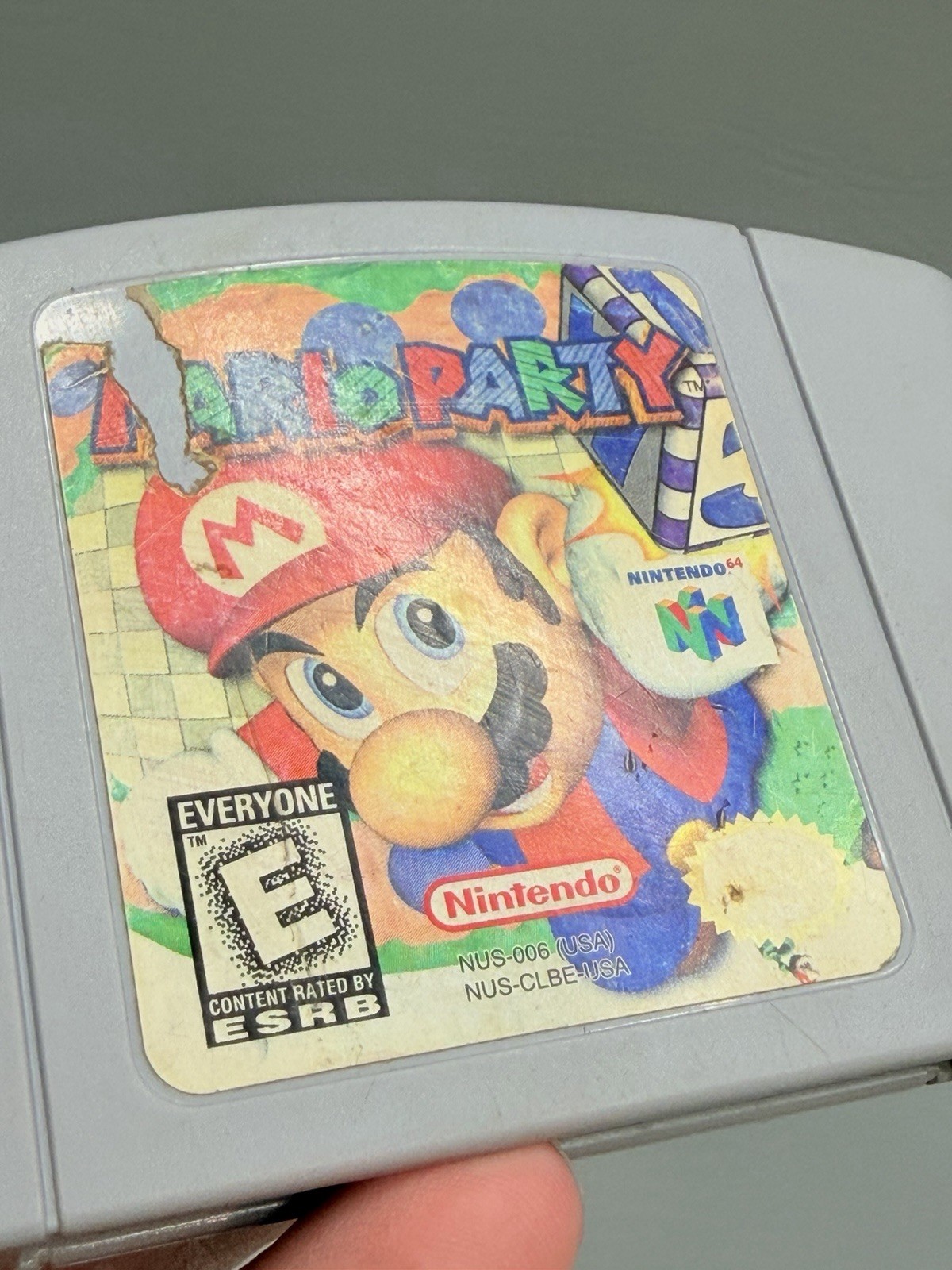 Mario Party (Nintendo 64, N64 1999) Authentic – Cleaned – Heavy Wear – Works