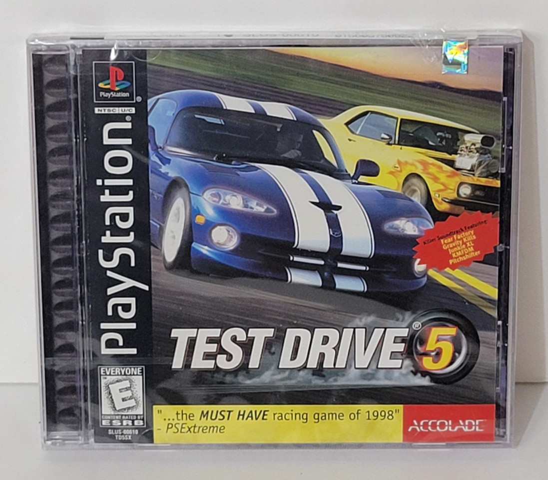 Sony PlayStation Test Drive 5 PS1 SEALED NEW Play Station VTG Black Label READ