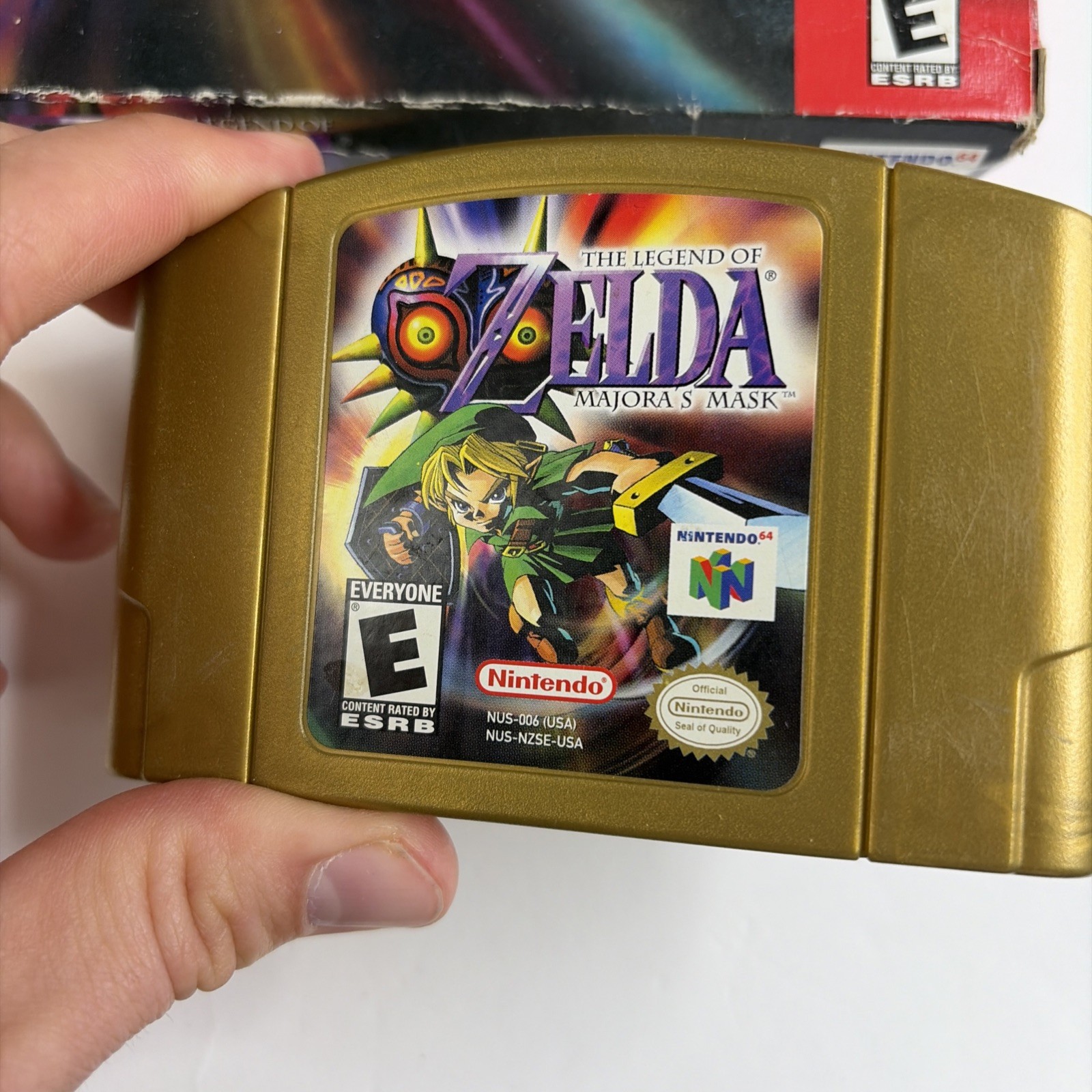 Legend of Zelda: Majora’s Mask Nintendo 64 N64 Gold Cart Edition In Box RARE