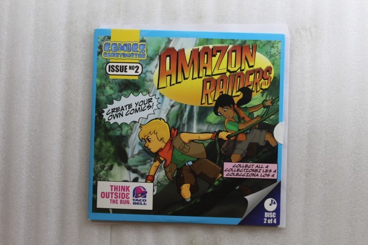 Taco Bell Amazon Raiders Issue 2 PC CD Comics Constructor
