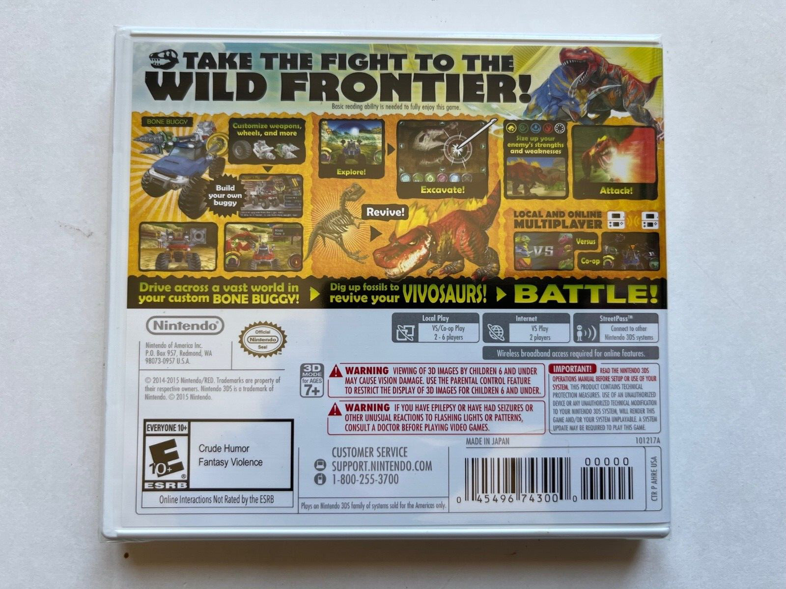 Fossil Fighters Frontier 3DS (Nintendo 3DS, 2015) New Factory Sealed OOP RPG