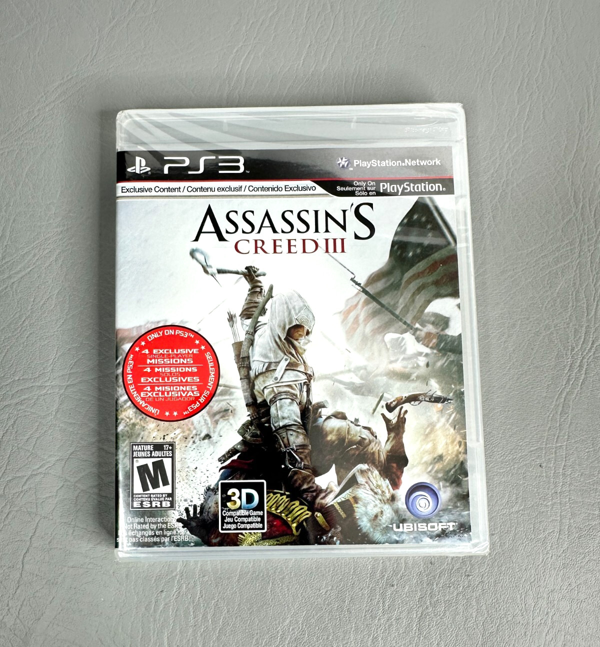 Assassin’s Creed III 3 (Sony PlayStation 3, 2012) PS3 New Not for Resale