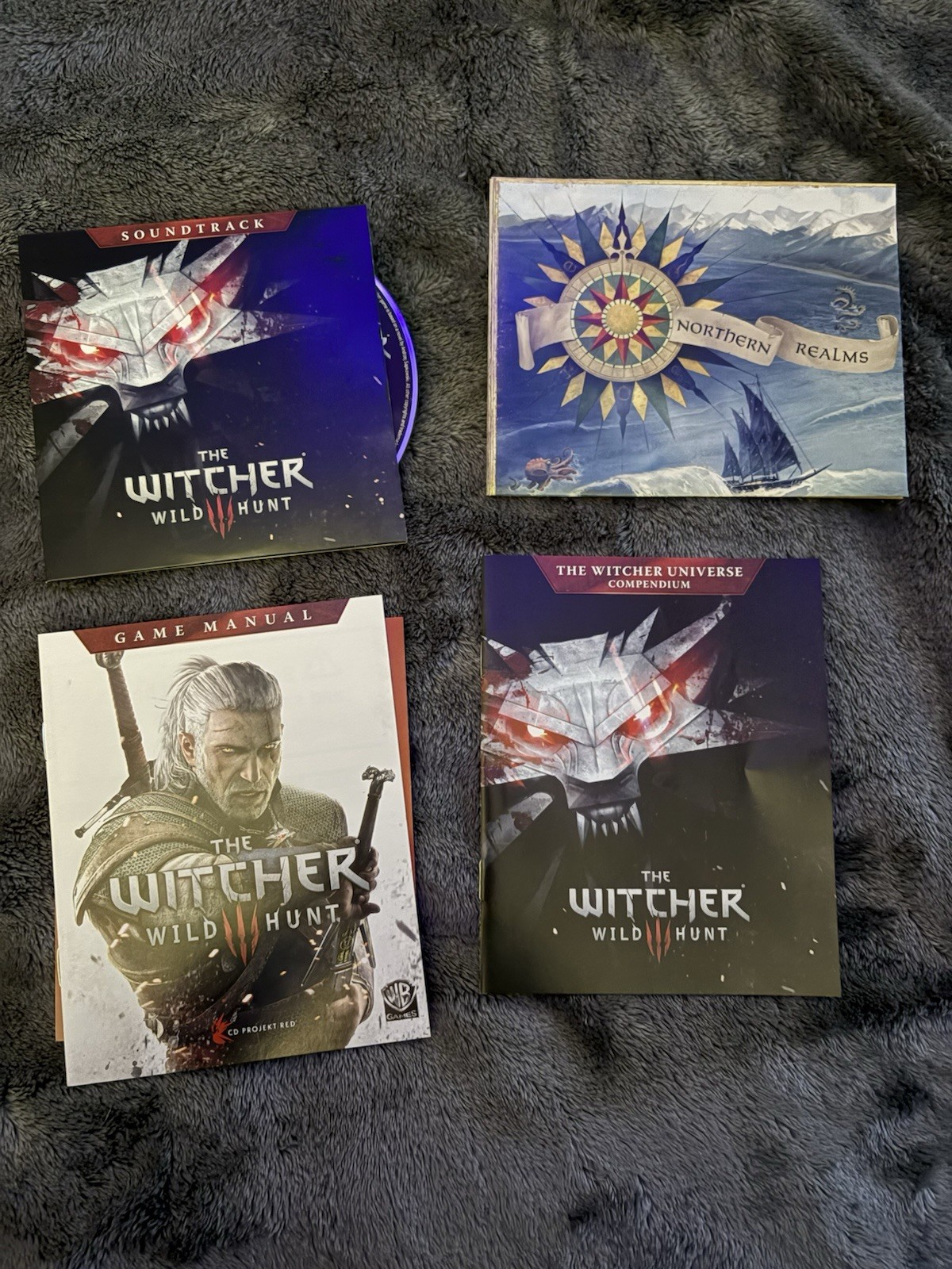 CD Projekt Red The Witcher 3: Wild Hunt PS4 Case, Manual, Soundtrack, Inserts