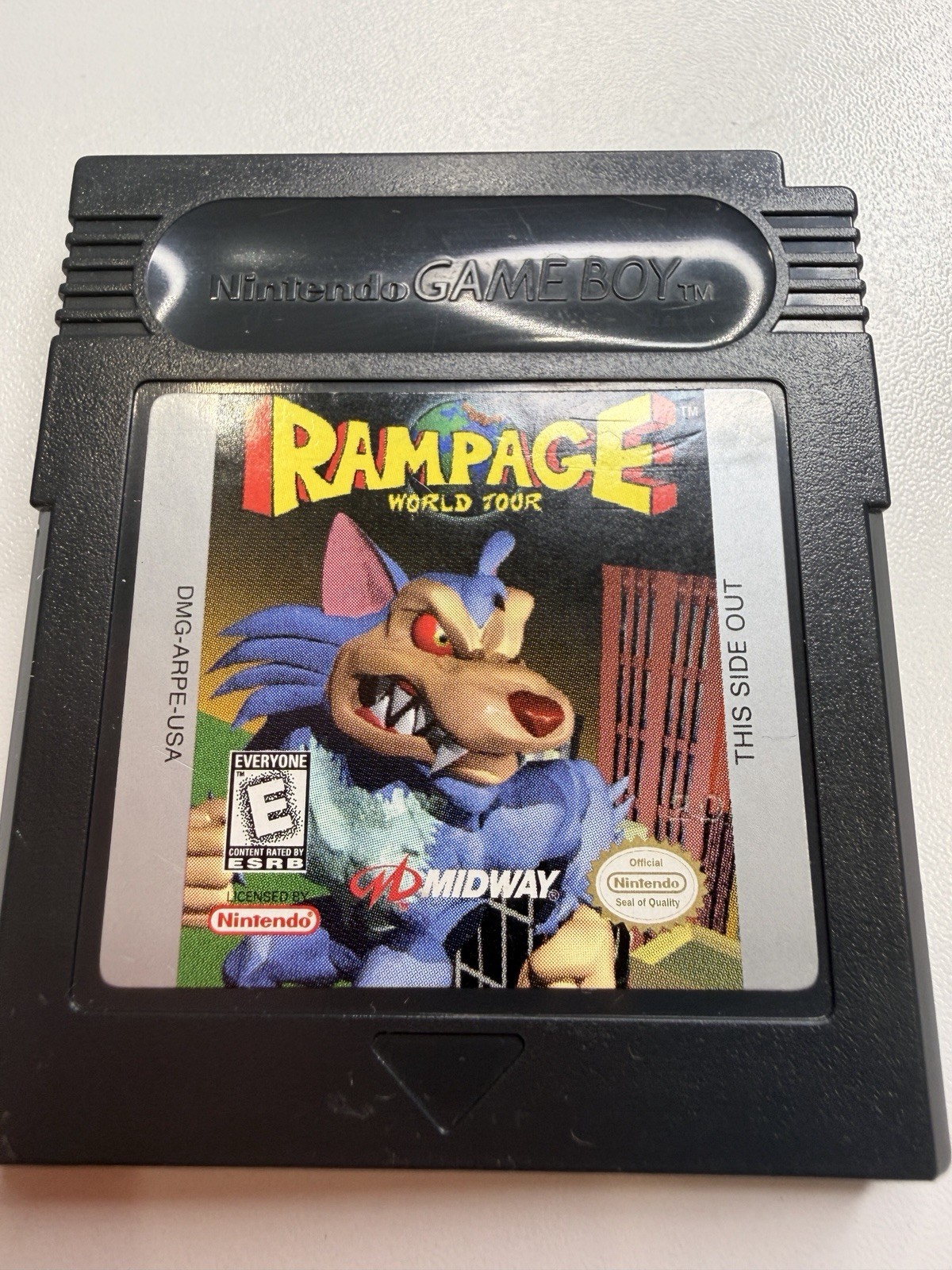 Rampage World Tour Nintendo Game Boy Authentic Midway OEM Tested