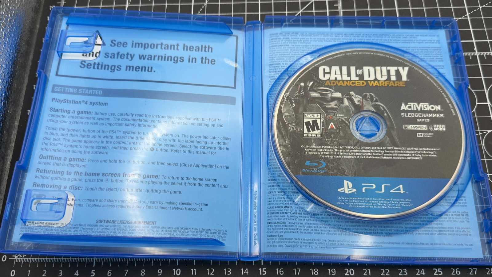 Call of Duty Advanced Warfare (Sony PlayStation 4, PS4) Game Disc & Case TESTED