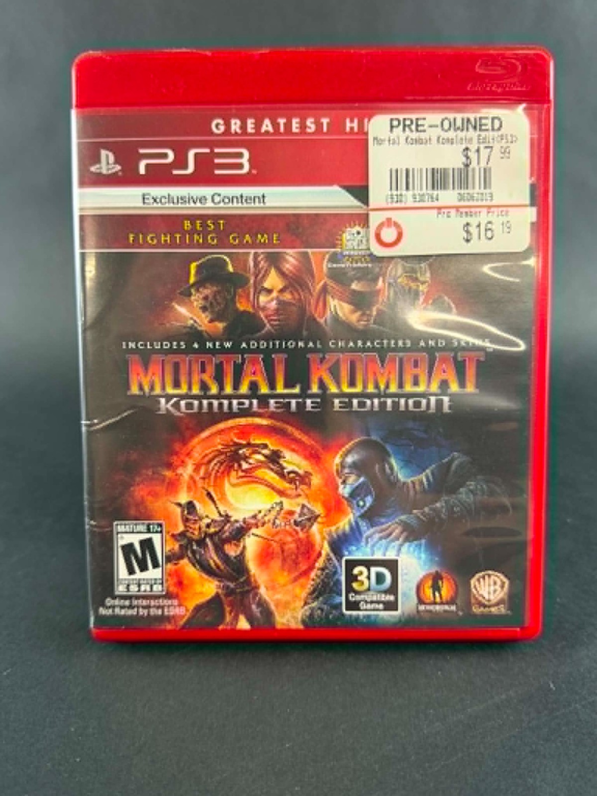 Mortal Kombat Komplete Edition (Sony PlayStation 3) PS3 Manual CIB Complete
