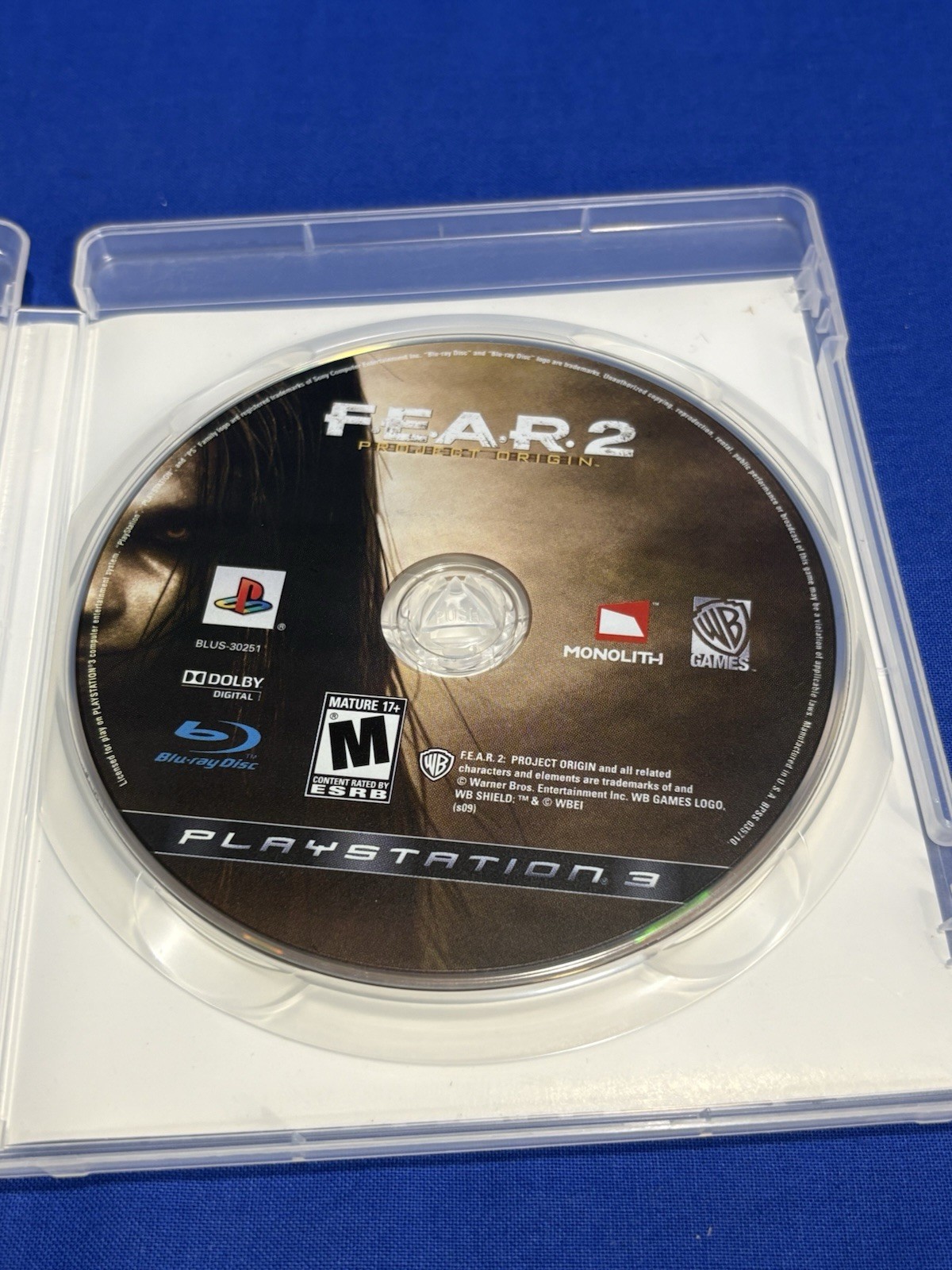 F.E.A.R. 2 Project Origin PS3 PlayStation 3 No Manual Tested
