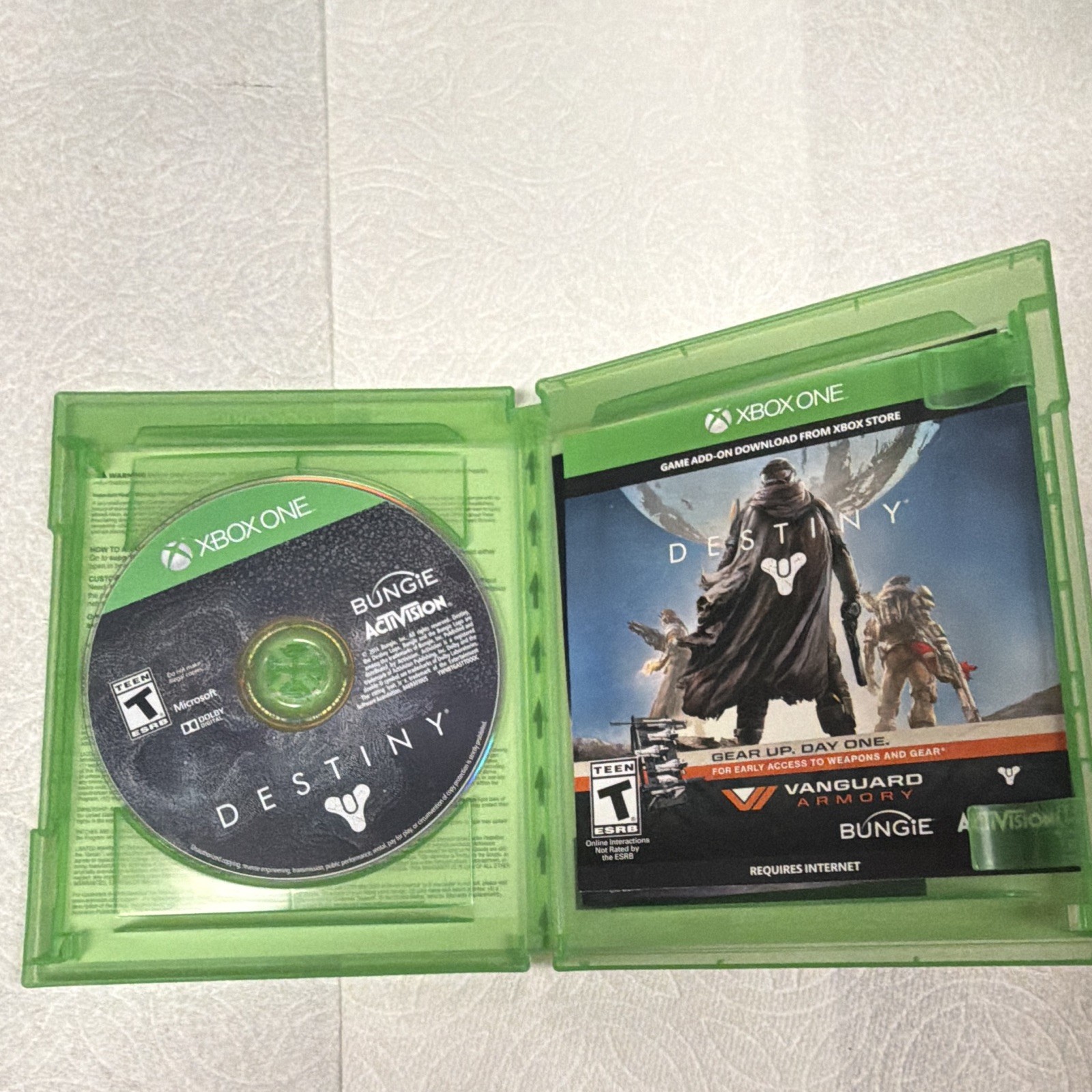 Destiny (Xbox One, 2014) CIB EUC Complete Tested Bungie First Edition Base Game