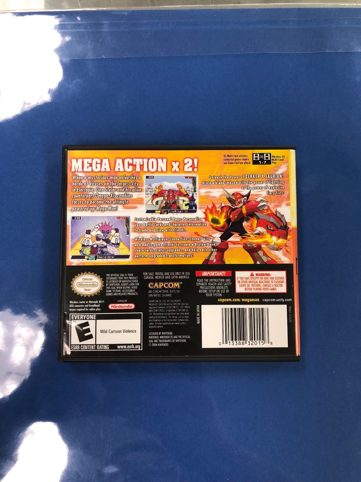 Mega Man Star Force 2: Zerker X Saurian (Nintendo DS, 2008)