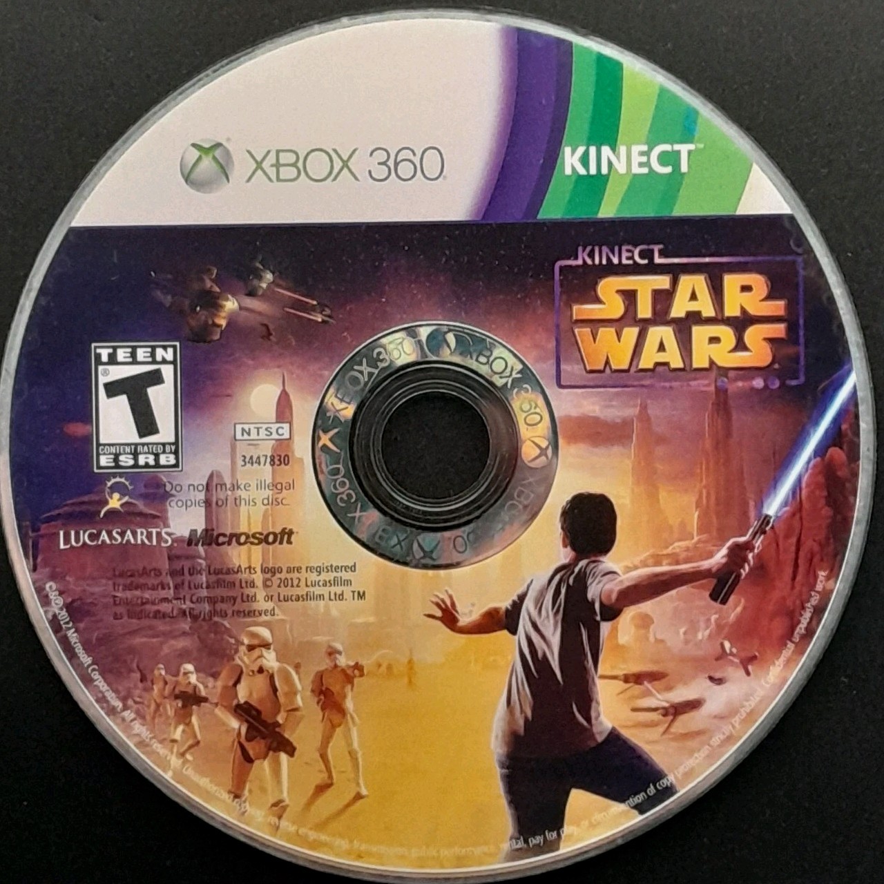 Kinect Star Wars – Xbox 360 – Disc Only – Resurfaced/Tested