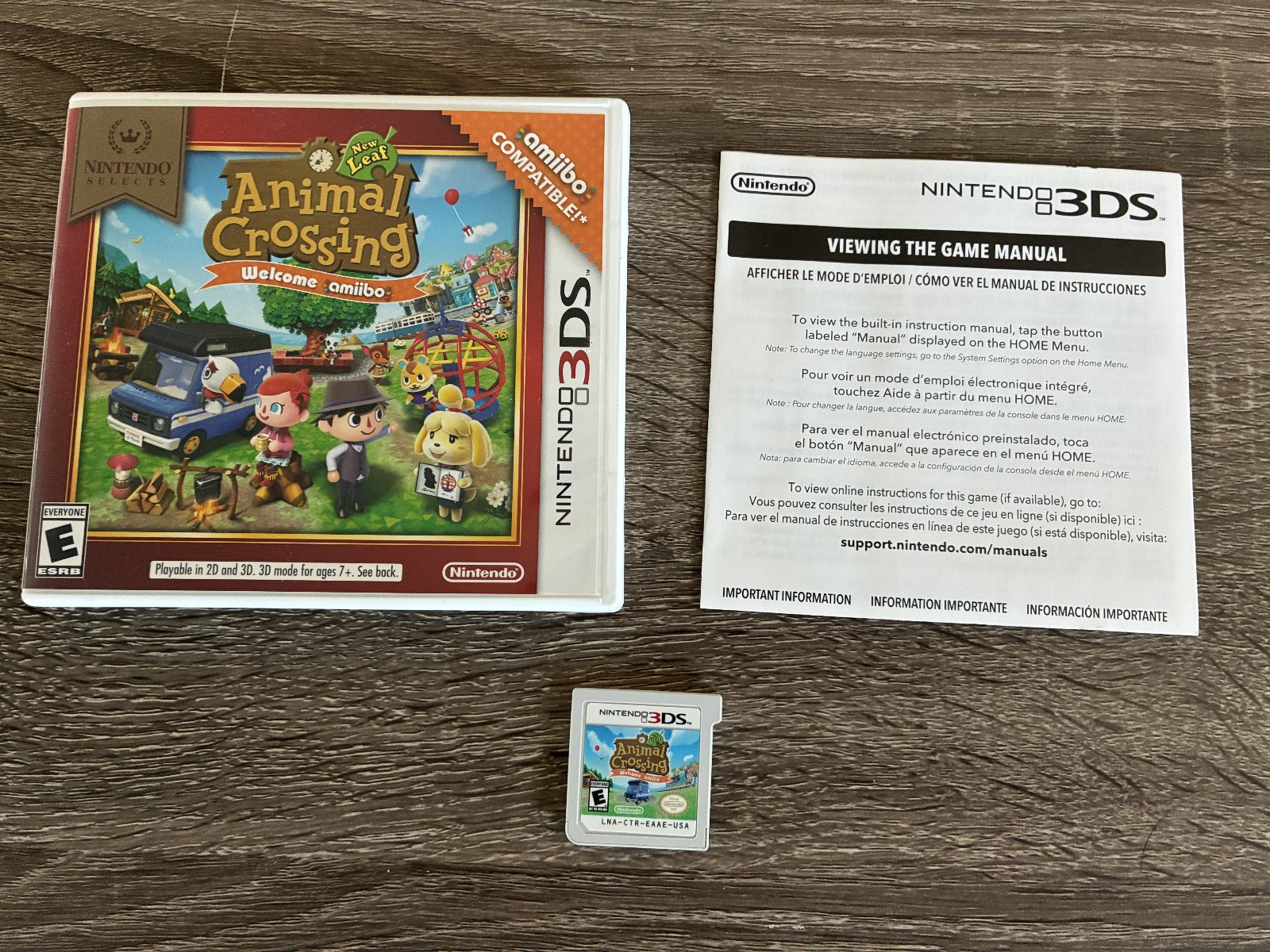 Animal Crossing: New Leaf CIB Welcome Amiibo Nintendo Selects