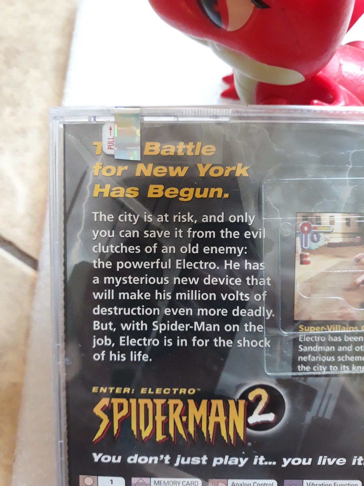 Brand New Spider-Man 2 Enter: Electro (Sony PlayStation 1 2001) PRISTINE COND.