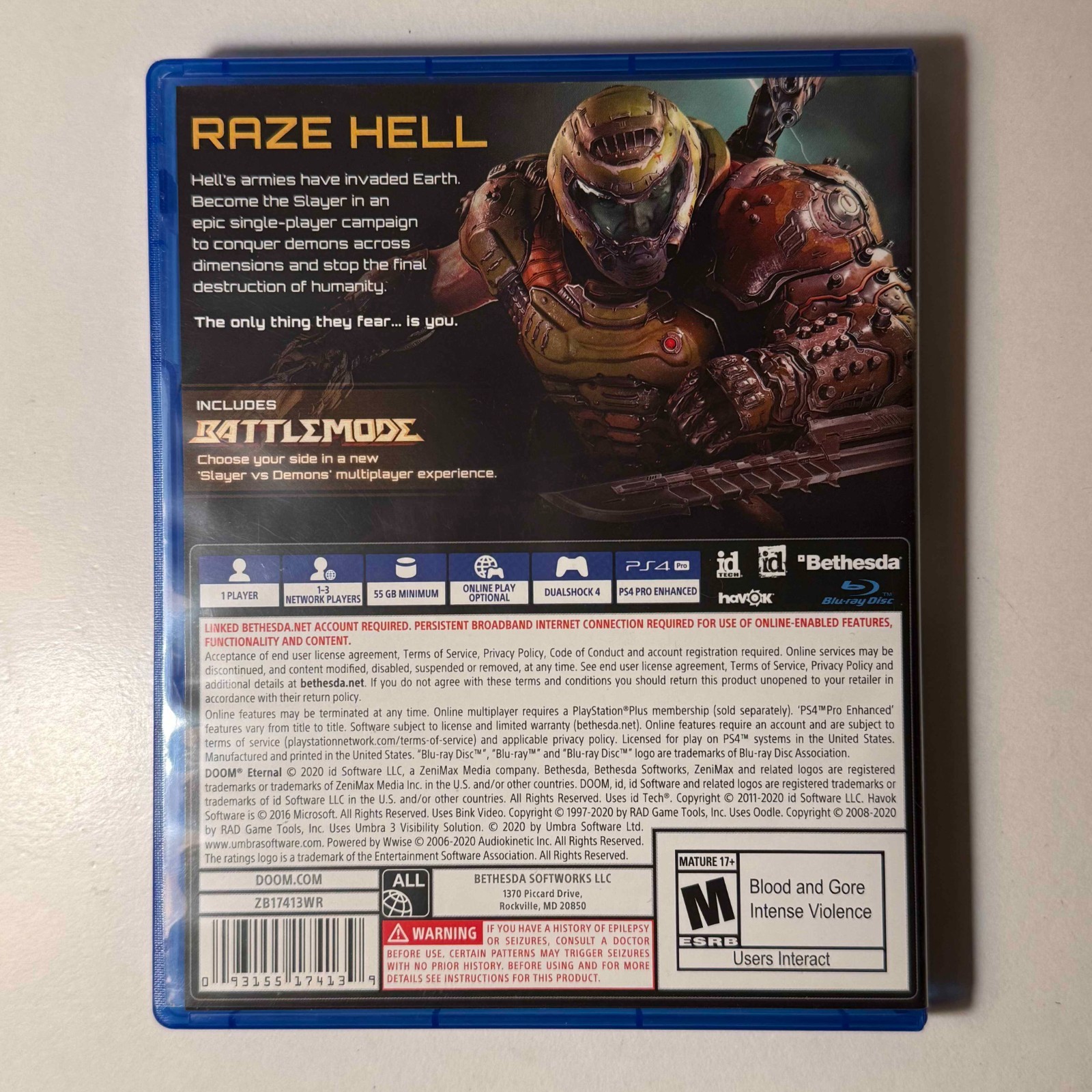 Doom: Eternal | PS4 | Lot #8 | PRISTINE | Bundle 3+ Games & Save