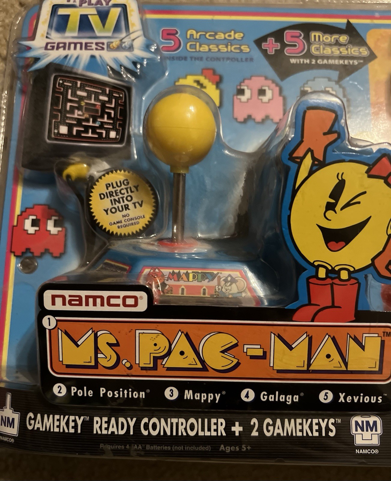 Namco Ms. Pac-Man Plug & Play Super Value GameKey Mega Pack