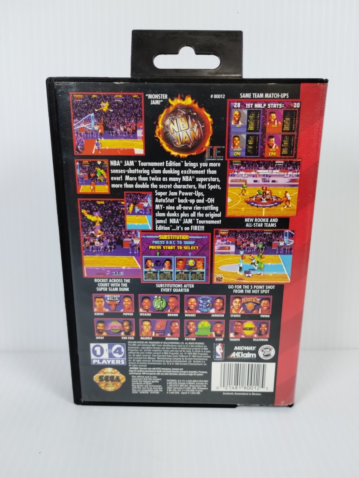 NBA Jam Tournament Edition (Sega Genesis) CIB – Tested – Free Shipping