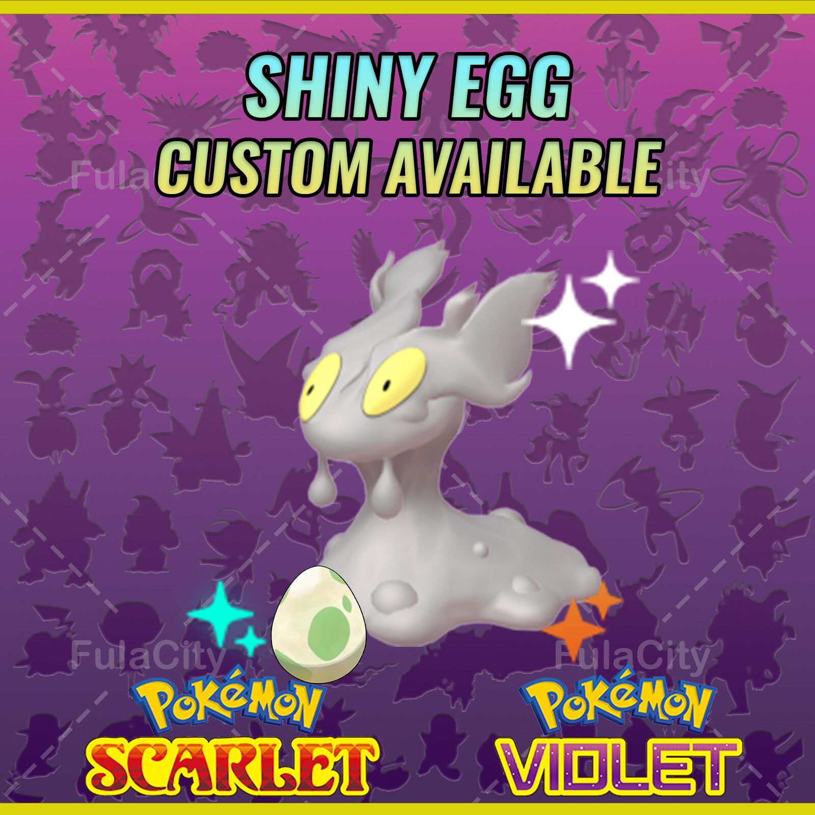 SLUGMA ✨ SHINY EGG 6 IV ✨ POKEMON SCARLET VIOLET ✨ TEAL MASK DLC ✨