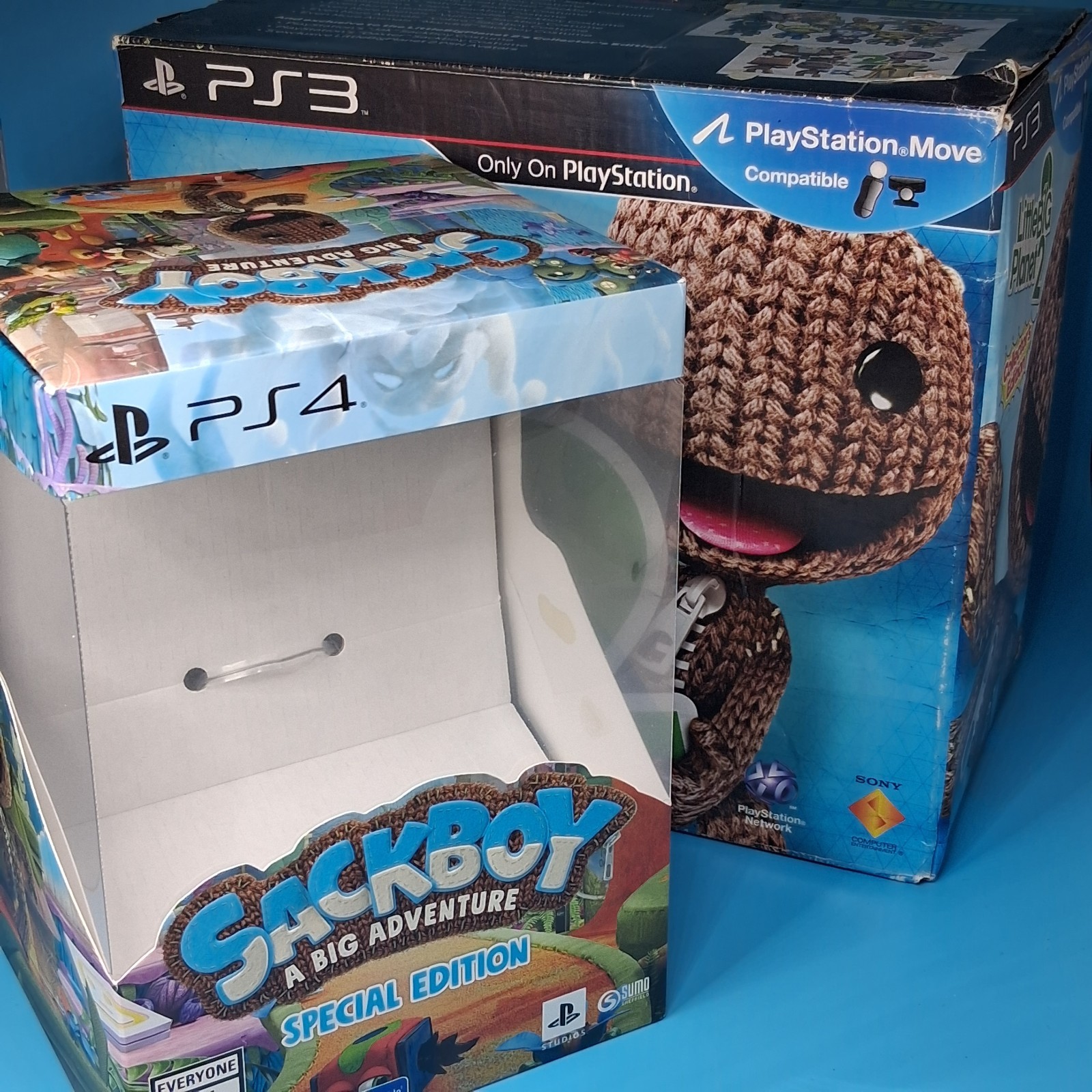 (Box Only) Little Big Planet 2 (PS3) & Sackboy A Big Adventure (PS4) Collectors