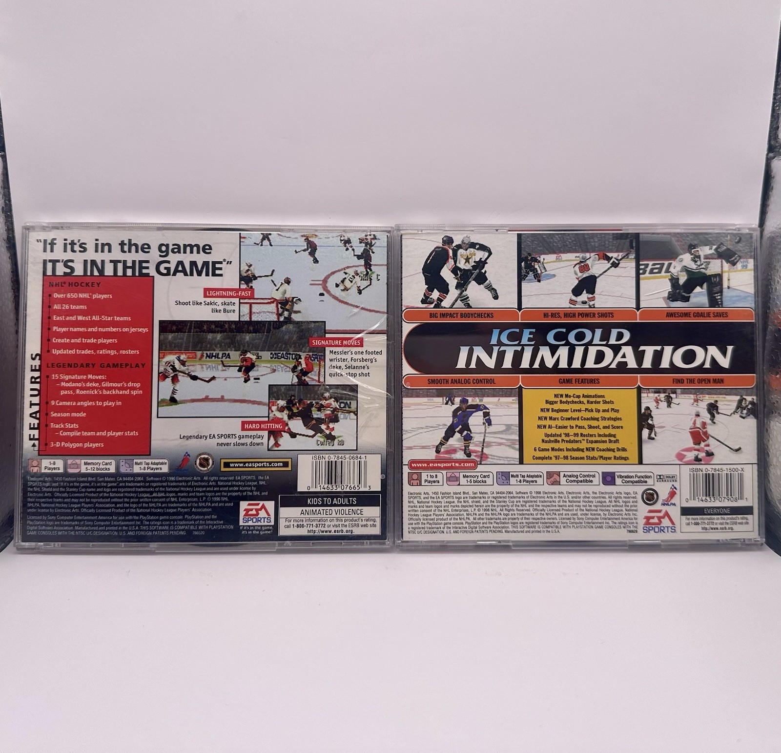 NHL 97 99 Rock the Rink PlayStation 1 PS1 Games Lot Bundle Complete w Manuals