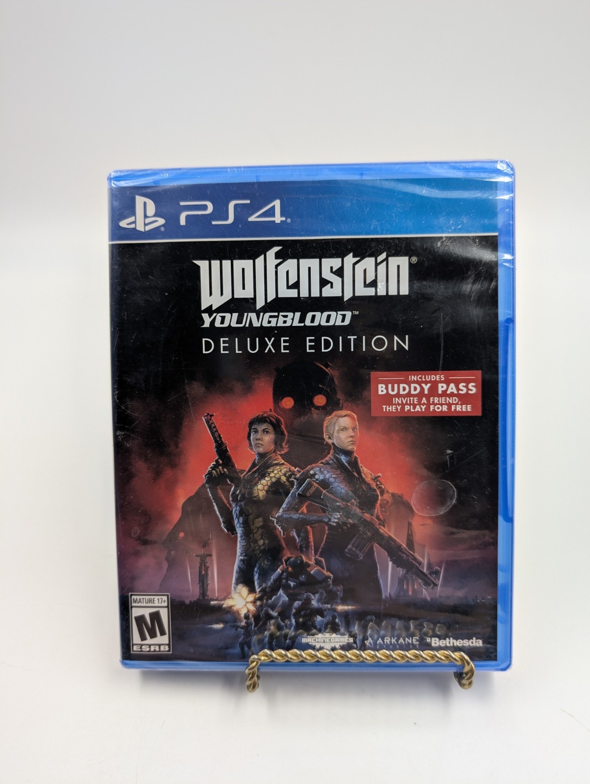 Wolfenstein Youngblood 4 Deluxe Edition Bonus (PS4, 2019) Brand New