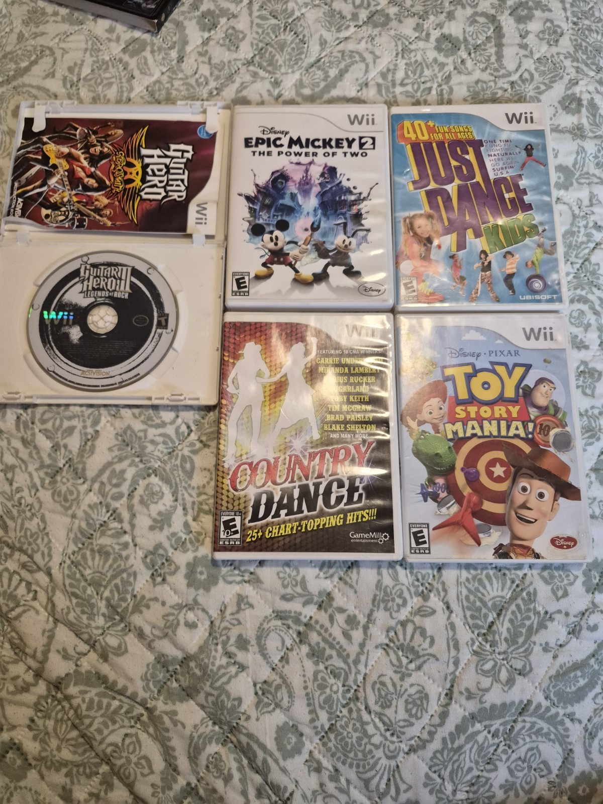 Nintendo Wii Games. Lot Of 5. Good Condition. Various Titles