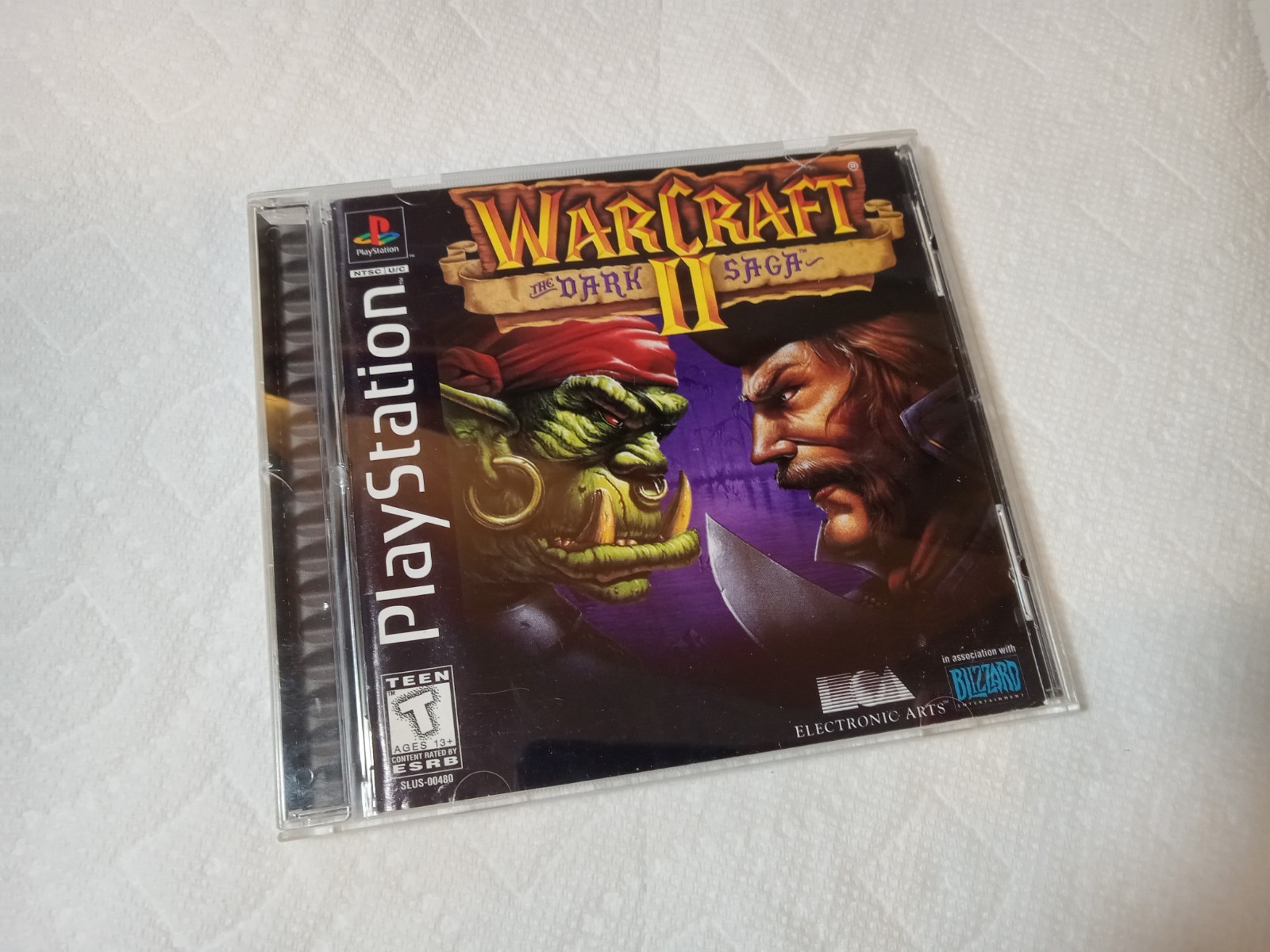 Fun! WarCraft II: The Dark Saga (Sony PlayStation 1, 1998) – CIB Near Mint Disc