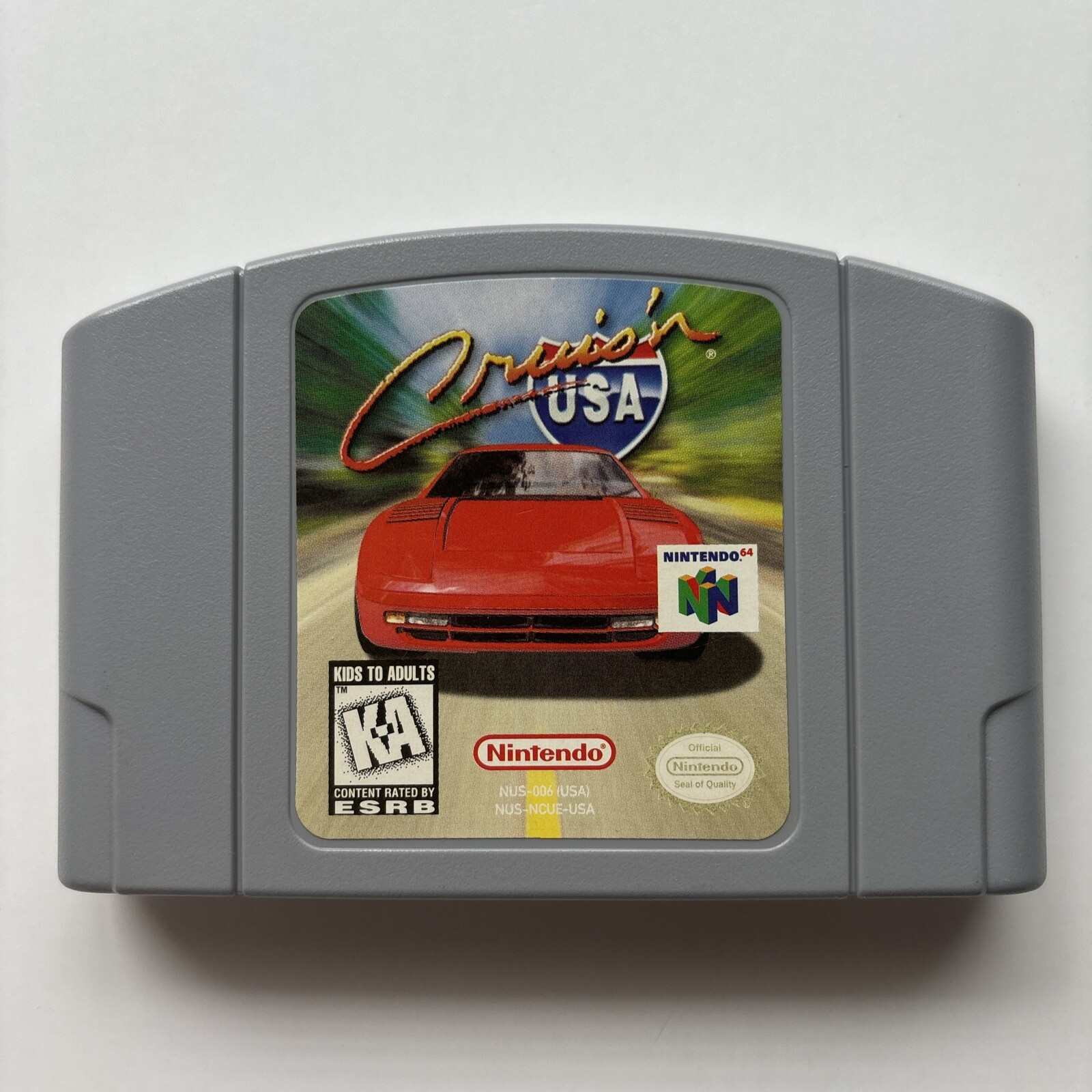 Cruis’n Usa Cruisin Nintendo 64 N64 Game Authentic Cleaned Tested Super Fun!