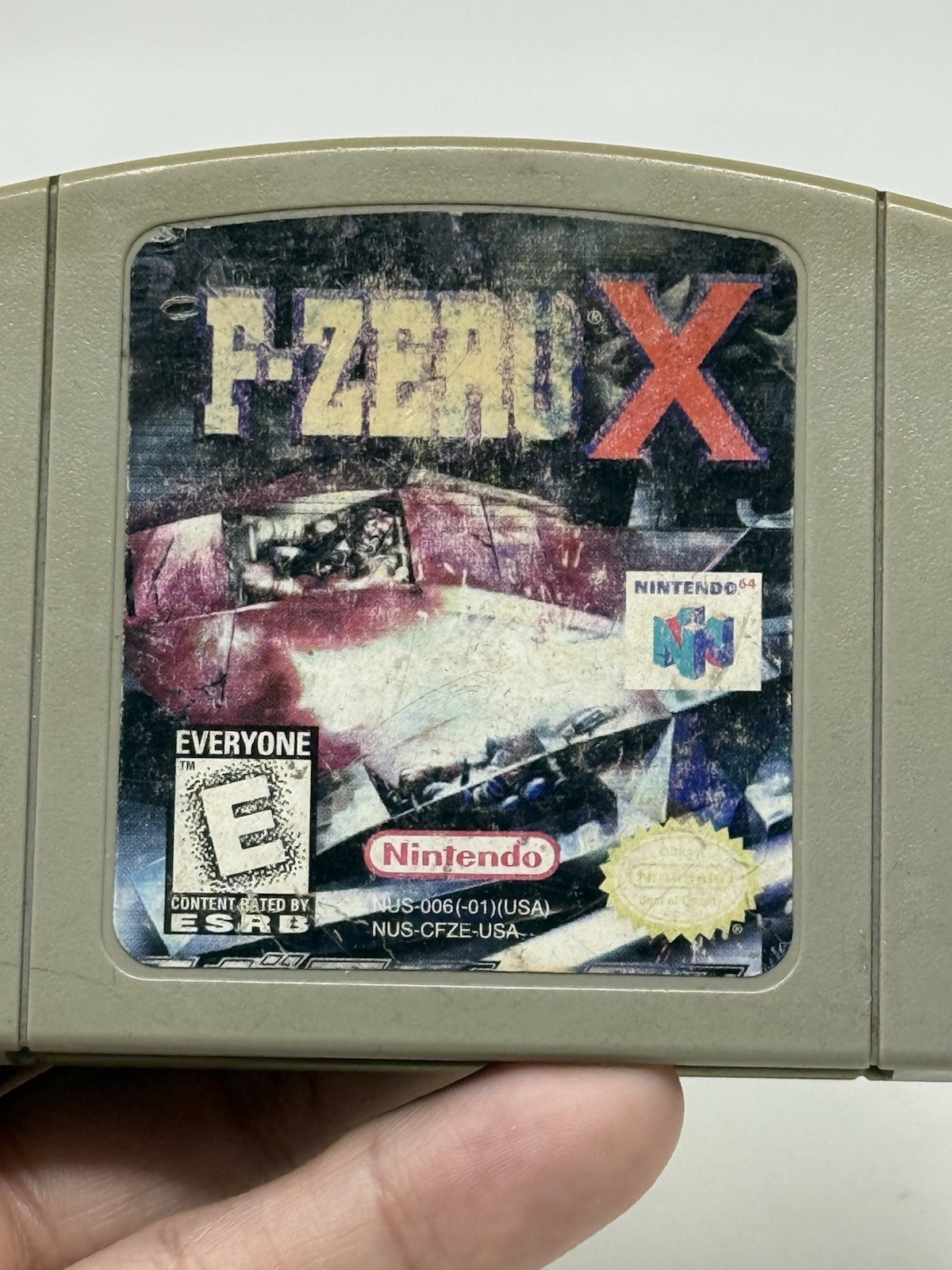 F-Zero X Nintendo 64 N64 Authentic Game Cartridge Cleaned Pins New Battery Saves