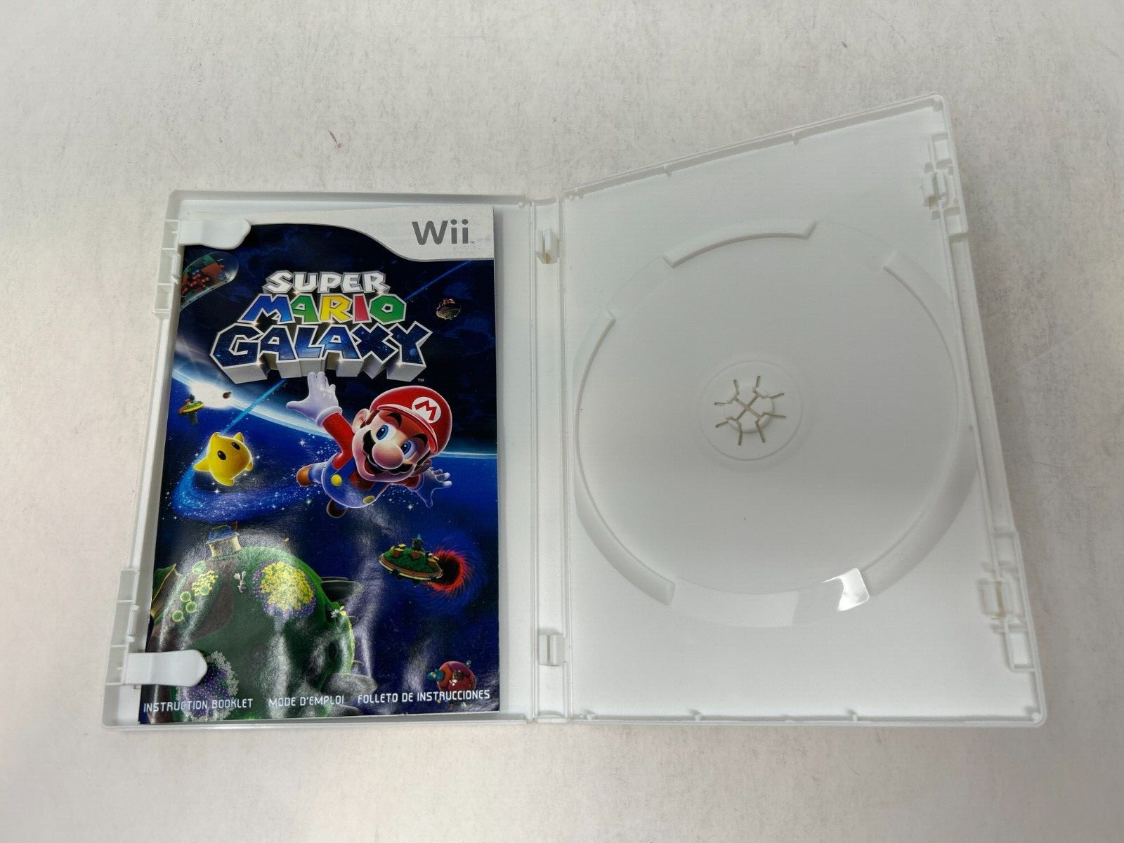 Case and Manual Only NO GAME Super Mario Galaxy Nintendo Wii Authentic