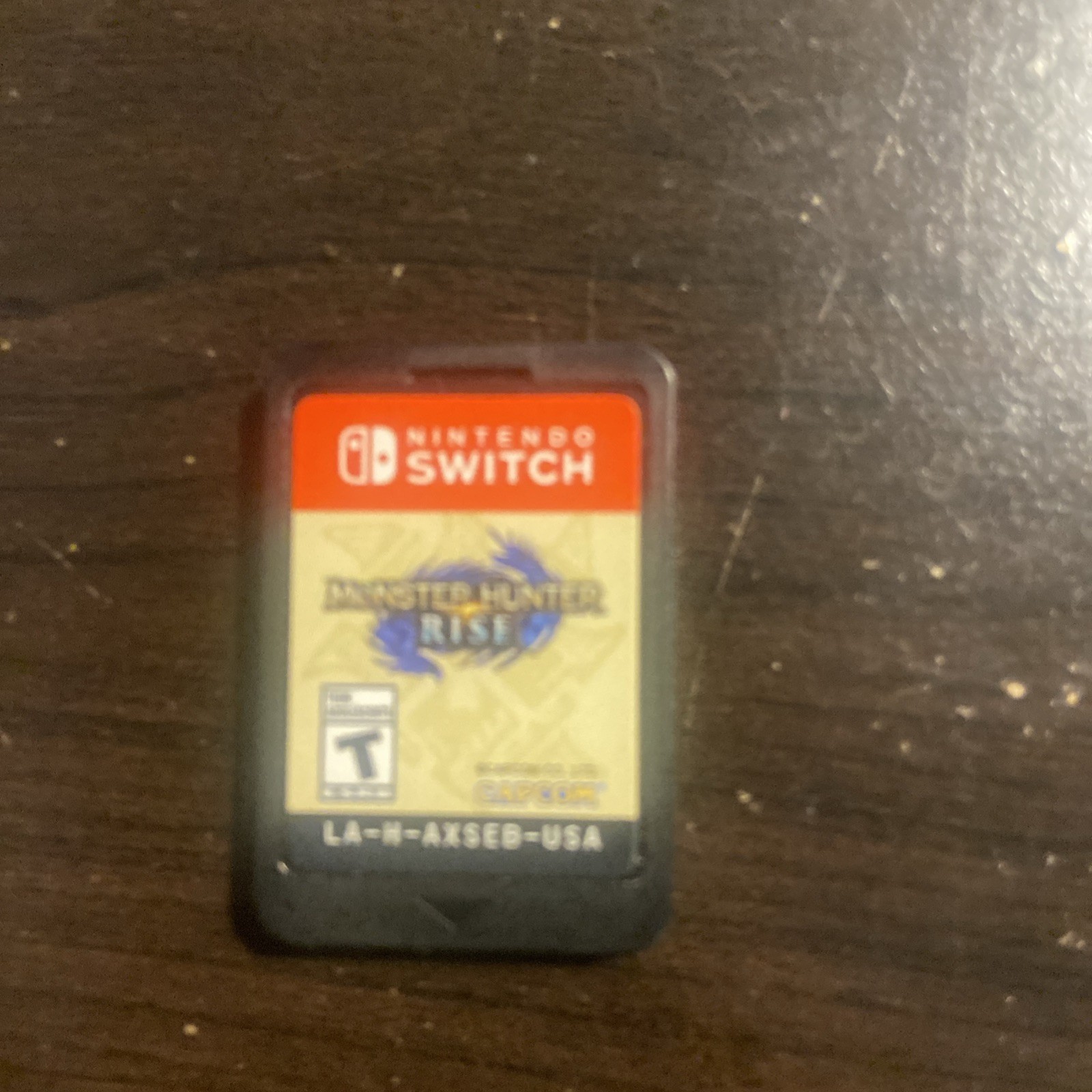 Monster Hunter Rise Nintendo Switch Video Game Cartridge Artwork Case Tested VG