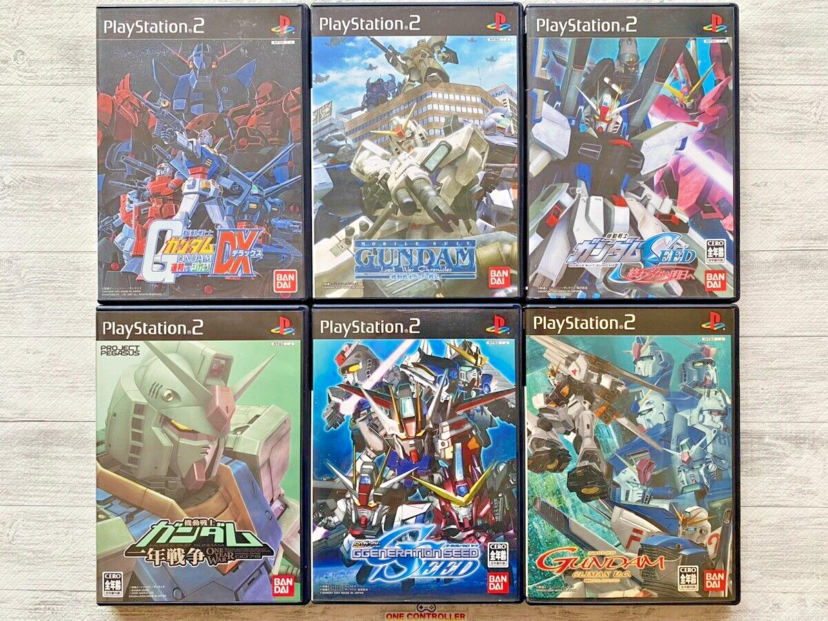 SONY PS2 6-piece set! Mobile Suit Gundam DX,Mobile Suit Gundam Seed etc.From JP