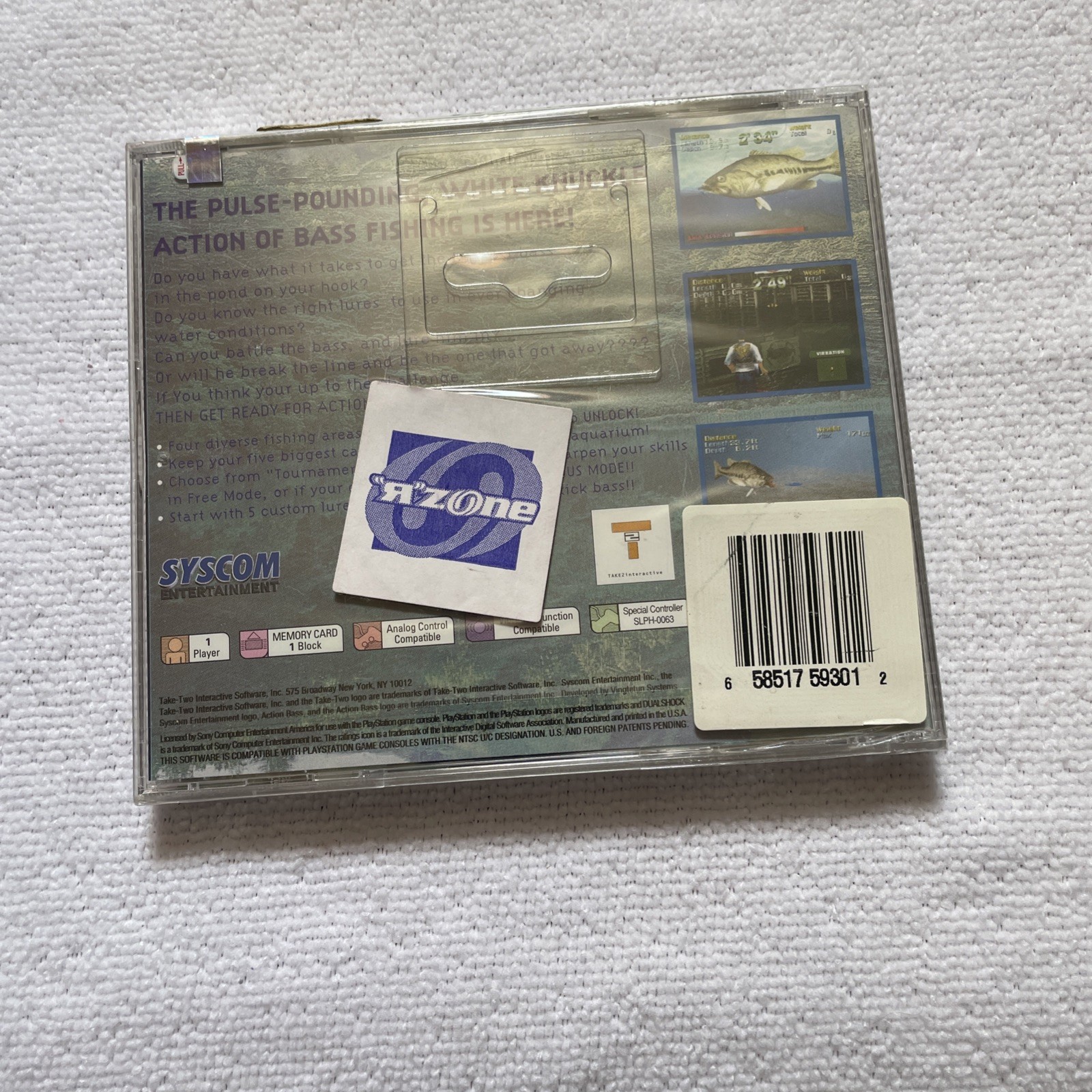 Action Bass Black Lbl Take 2 Interactive PS1 BRAND NEW SEALED (See Photos)