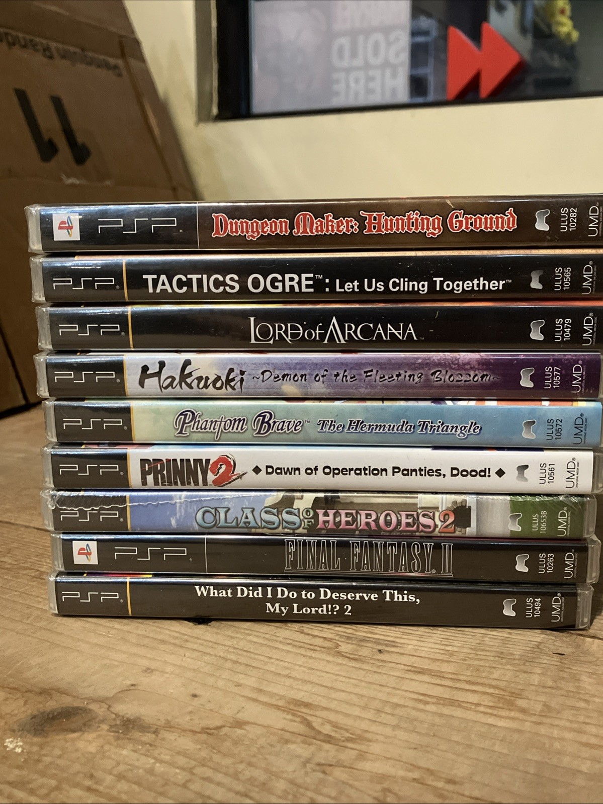 ^^ Lot Of 9 Brand New Sony PlayStation Portable PSP JRPG’s RPG Tactics Ogre
