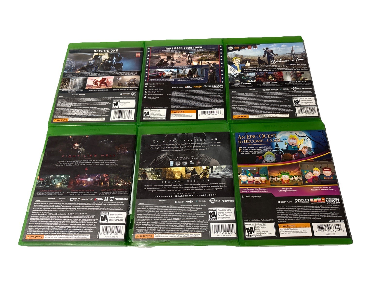 Microsoft Xbox One Assorted Games Lot All Working/No Codes/ Pls Read Description