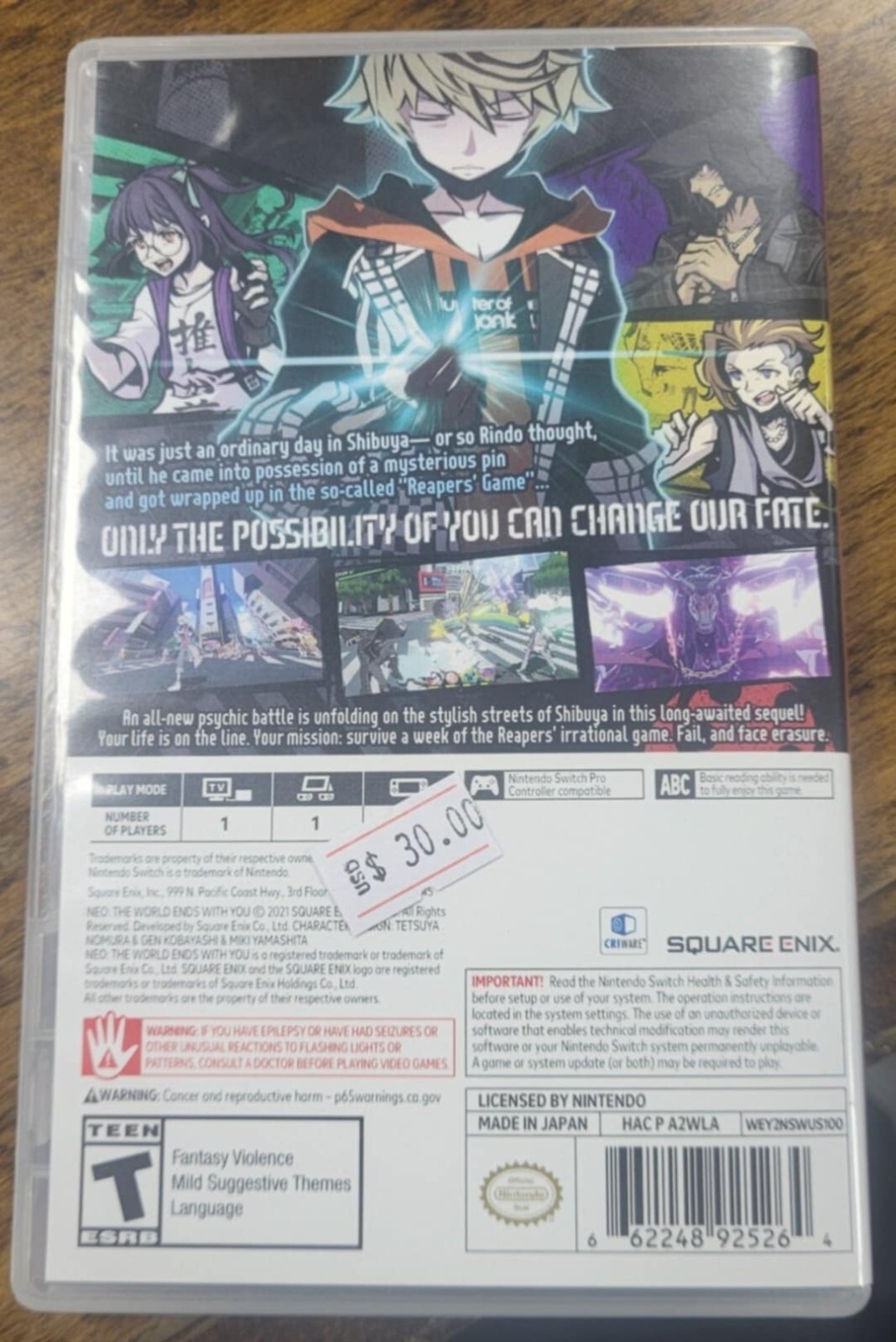 NEO: The World Ends With You for Nintendo Switch (B183-12)