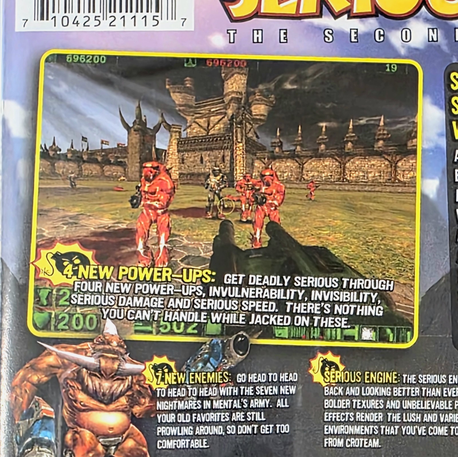 Serious Sam: The Second Encounter Game M (PC, 2001) – Complete w/Manual & Case