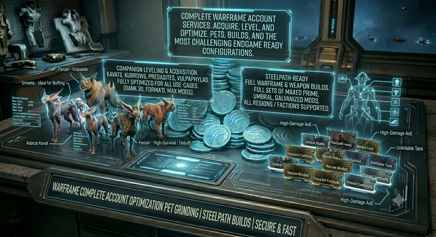 Warframe Account Boosting: READ THE DESCRIPTION- Price can go to $250 varies.