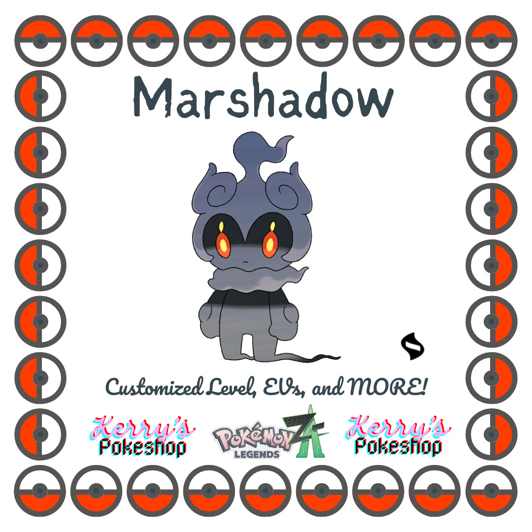 🔥Pokémon Legends ZA🔥 Marshadow with free item from Lumiose City🌟