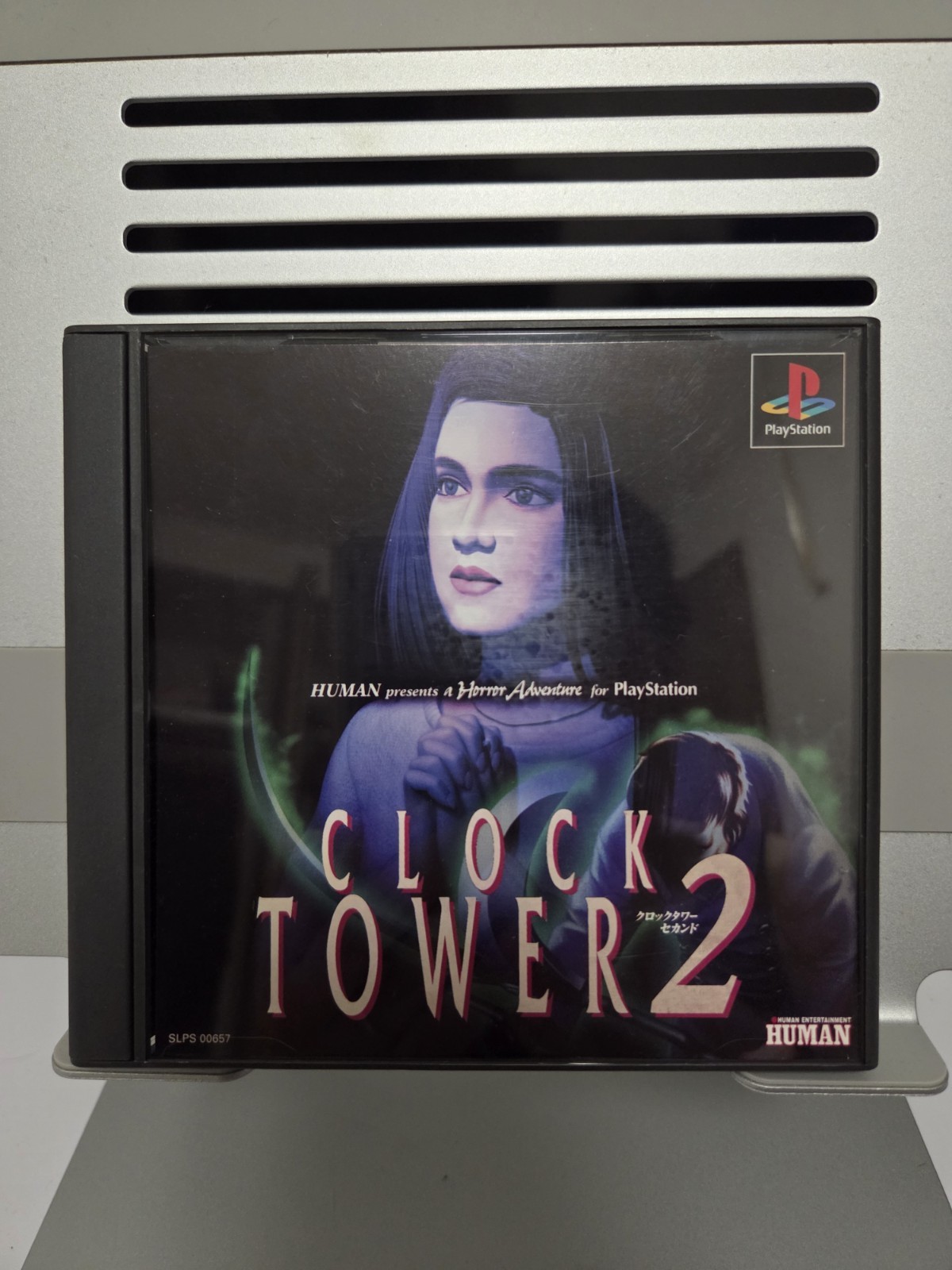 Clock Tower 2 PS1 PlayStation Japan Ver with Official Strategy Guide Book Obi