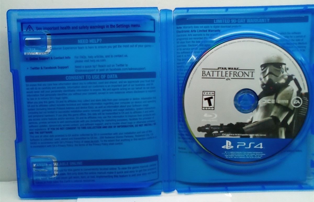 Star Wars: Battlefront (PlayStation 4, 2015) Complete Tested Working – Free Ship
