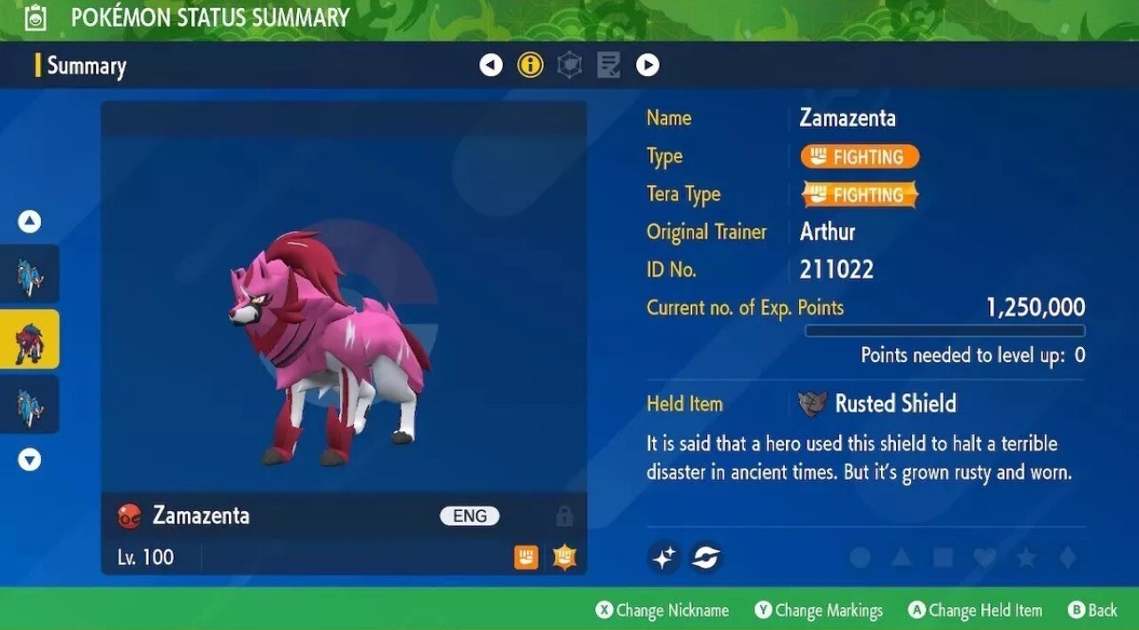 GAMESTOP EVENT ⭐️ SHINY ZAMAZENTA ⭐️ UNTOUCHED ✨ Pokemon Scarlet And Violet