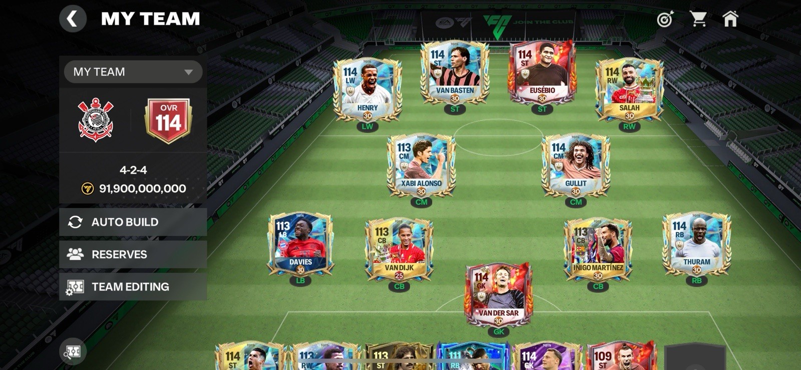 This Is My Fc Mobile Account It Is a 114 Overall With Very Good Players And More