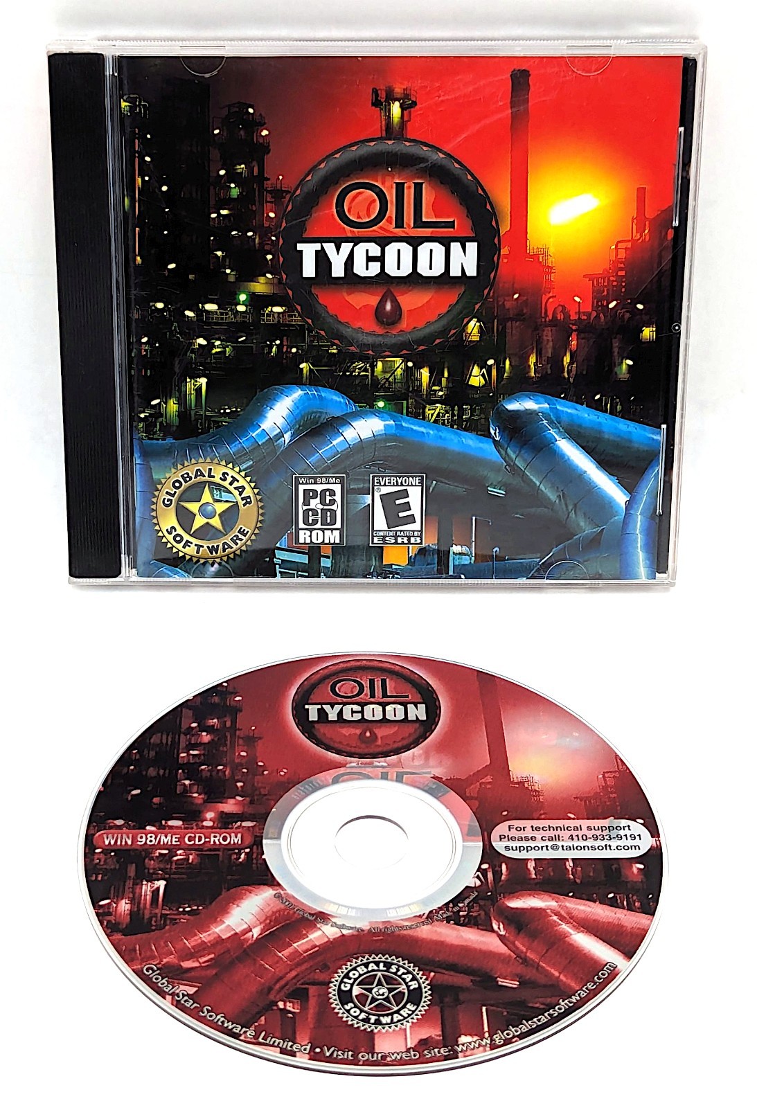 Oil Tycoon (PC, 2001) CD-ROM Windows 98/ME/XP Simulation Strategy – Retro Gaming