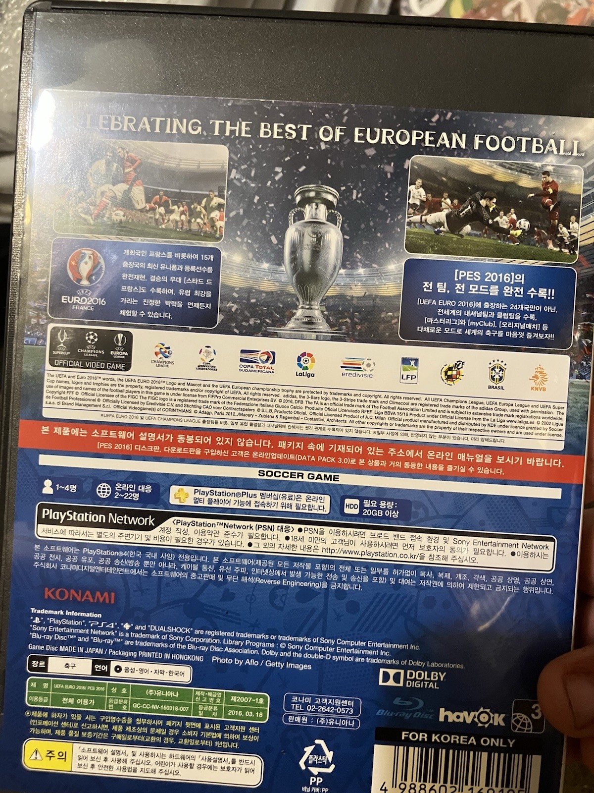 Authentic & Tested PES Pro Evolution Soccer 2016 PS4 Korean, Cib, Works, Read